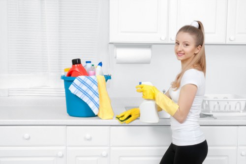 Professional cleaning for a shared building near Swisscottage