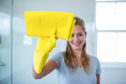 Deep vacuuming and stain treatment on a mattress