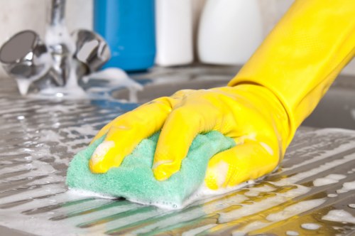 Professional cleaning of residential facade surfaces near Swisscottage