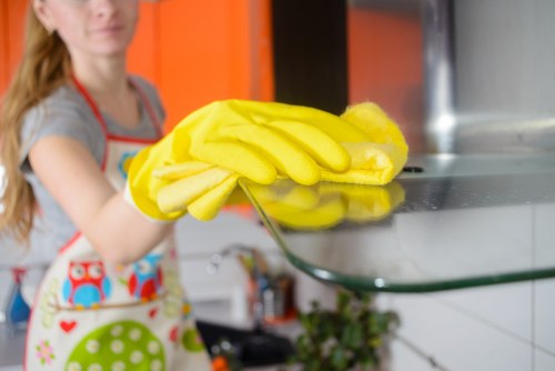 Local cleaner preparing a deep clean in a Swiss Cottage property